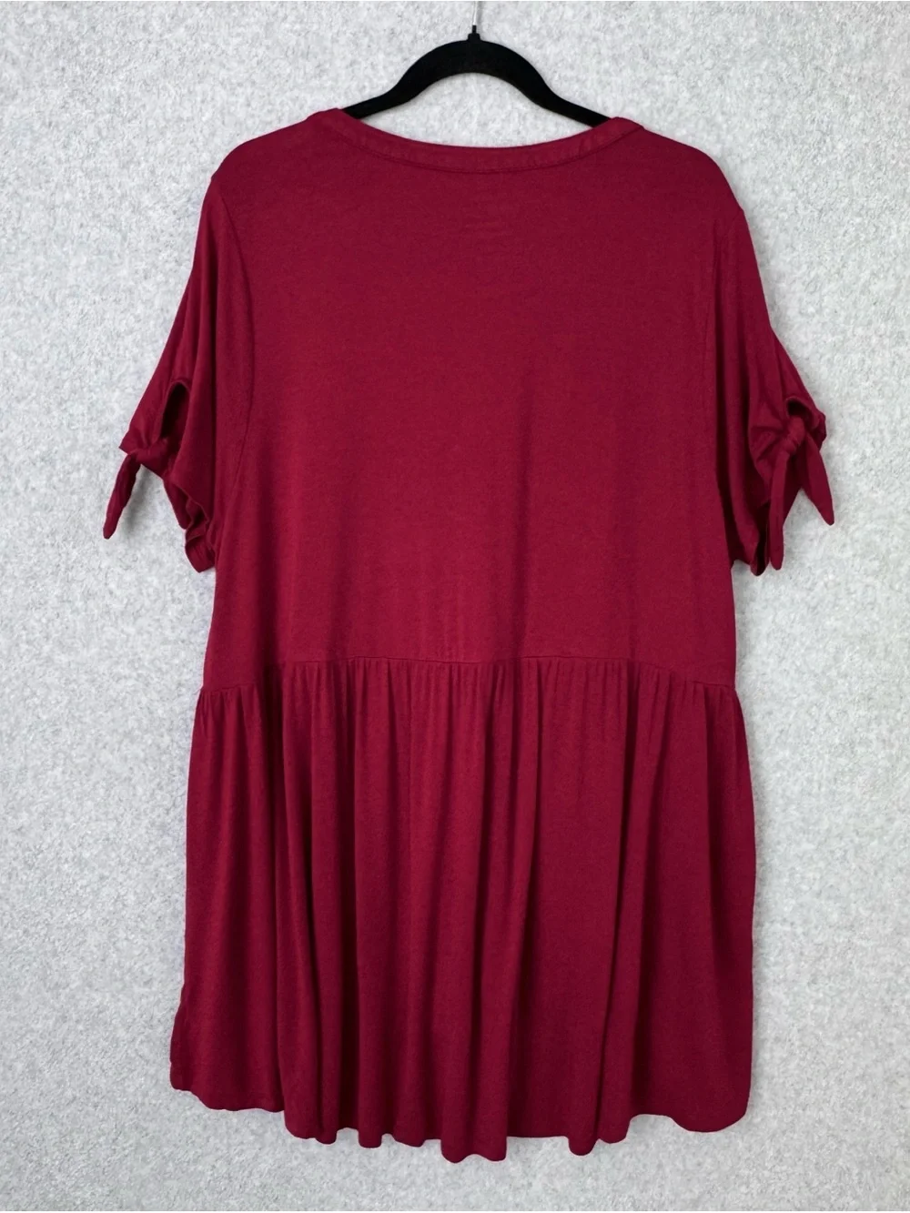 Torrid Super Soft Knit Top Tunic Womens 3X Red Stretch Casual Short Sleeve READ - Picture 7 of 15